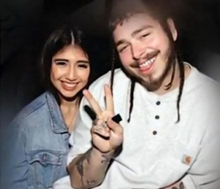 Jodie Post son Post Malone with Ashlen Diaz.